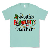 Seafoam santas favourite teacher Classic Tee - AdoDesignShop