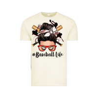 Vintage Arctic baseball life messy bun Vintage Tee - Zillion Design Studio
