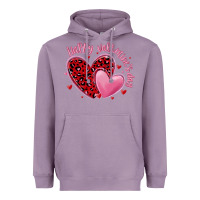 Lavender happy valentine's day hearts Heavyweight Hoodie - MaliasSmallBusiness