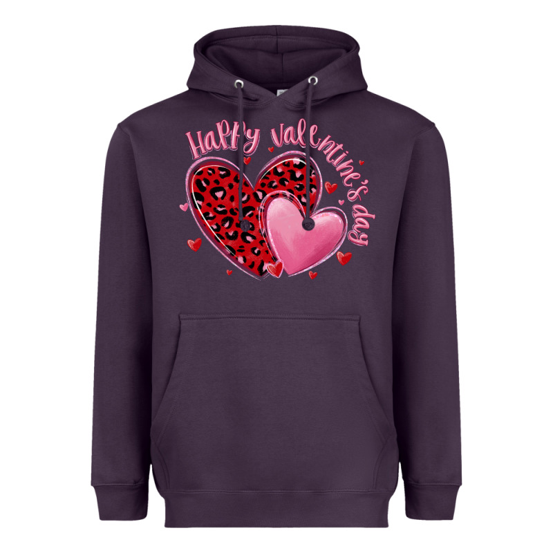 Happy Valentine's Day Hearts Heavyweight Hoodie by MaliasSmallBusiness | Teevron