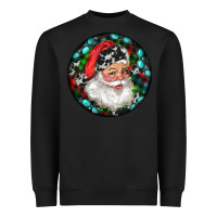 Black Christmas Santa Claus Heavyweight Sweatshirt - RanaPortraitStore
