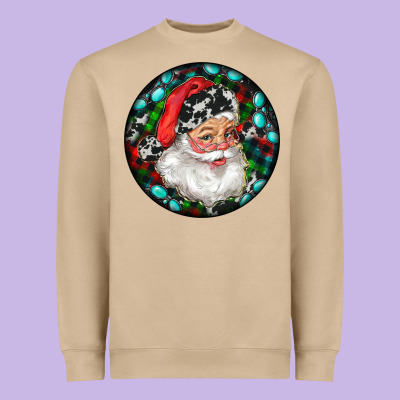 Christmas Santa Claus Heavyweight Sweatshirt Designed By Ranaportraitstore