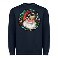 Navy Christmas Santa Claus Heavyweight Sweatshirt - RanaPortraitStore