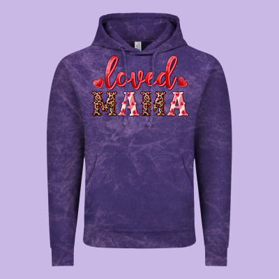 Loved Mama Vintage Hoodie Designed By Ranaportraitstore