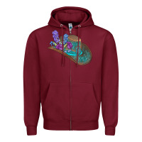 Burgundy cowboy hat Zipper Hoodie - AdoDesignShop