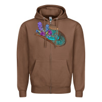 Chestnut cowboy hat Zipper Hoodie - AdoDesignShop