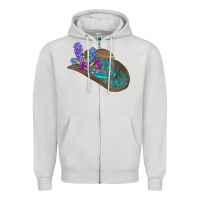 Dove Grey cowboy hat Zipper Hoodie - AdoDesignShop