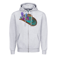 Heather Grey cowboy hat Zipper Hoodie - AdoDesignShop