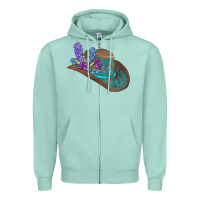 Seafoam cowboy hat Zipper Hoodie - AdoDesignShop