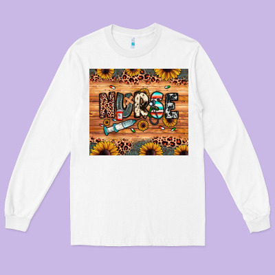 Nurse Long Sleeve Tee Designed By Jahusdesignshop