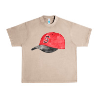 French Oak red softball cap fa element Urban Heavy Tee - FaDigitalArtStudio