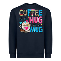 Navy coffee is a hug in a Heavyweight Sweatshirt - Zillion Design Studio
