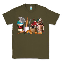 Army Green bakery coffee cups Classic Tee - AdoDesignShop