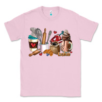 Bubblegum Pink bakery coffee cups Classic Tee - AdoDesignShop