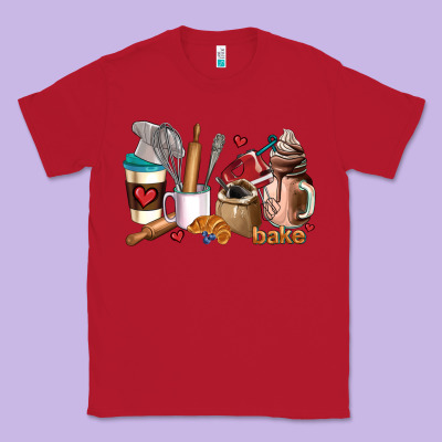 Bakery Coffee Cups Classic Tee Designed By Adodesignshop