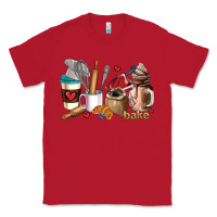 Red bakery coffee cups Classic Tee - AdoDesignShop