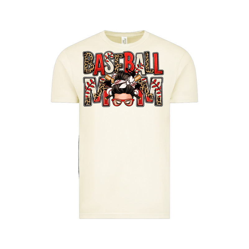 Baseball Mom Messy Bun Vintage Tee by Zillion Design Studio | Teevron