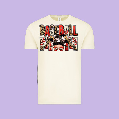 Baseball Mom Messy Bun Vintage Tee Designed By Zillion Design Studio