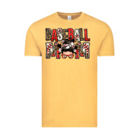 Vintage Mustard baseball mom messy bun Vintage Tee - Zillion Design Studio