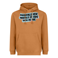 Meerkat physically here mentally at home with my dog Heavyweight Hoodie - MaliasSmallBusiness