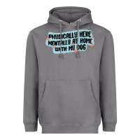 Storm physically here mentally at home with my dog Heavyweight Hoodie - MaliasSmallBusiness