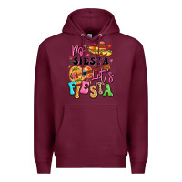 Burgundy no siesta let's fiesta Premium Hoodie - LillyAllenDesigns