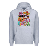Heather Grey no siesta let's fiesta Premium Hoodie - LillyAllenDesigns