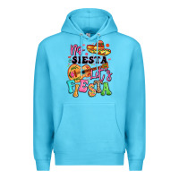 Ocean Blue no siesta let's fiesta Premium Hoodie - LillyAllenDesigns