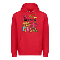 Red no siesta let's fiesta Premium Hoodie - LillyAllenDesigns