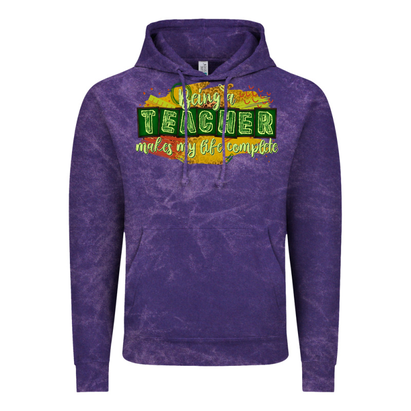 Being A Teacher Makes My Life Complete Vintage Hoodie by texasbilliewilder | Teevron