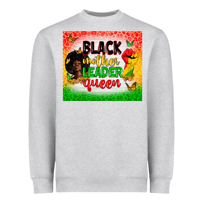 Black Mother Leader Heavyweight Sweatshirt by Zillion Design Studio | Teevron
