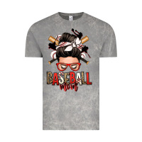 Cloud Rock baseball mom messy bun Vintage Tee - Zillion Design Studio