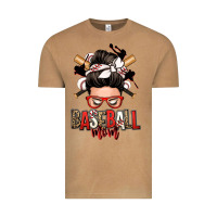 Vintage Camel baseball mom messy bun Vintage Tee - Zillion Design Studio
