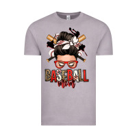 Vintage Zinc baseball mom messy bun Vintage Tee - Zillion Design Studio