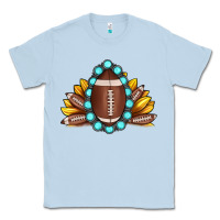 Dusty Blue football gemstone sunflower Classic Tee - JahusDesignShop