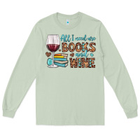 Matcha all i need are books and wine Long Sleeve Tee - JahusDesignShop