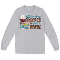 Moon Dust all i need are books and wine Long Sleeve Tee - JahusDesignShop