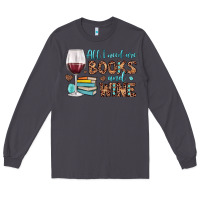 Smoke all i need are books and wine Long Sleeve Tee - JahusDesignShop
