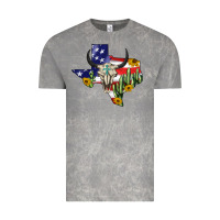 Cloud Rock bull skull texas map american playng Vintage Tee - BarkalooDesign