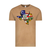 Vintage Camel bull skull texas map american playng Vintage Tee - BarkalooDesign