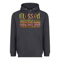Smoke retro blessed redeemed quotes Heavyweight Hoodie - MaliasSmallBusiness