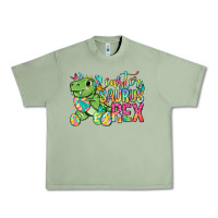 Oil Green Easter Saurus Rex Easter Day Urban Heavy Tee - Neo Western