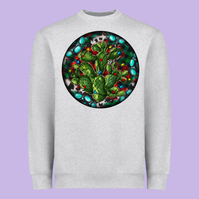 Christmas Santa Claus Round Heavyweight Sweatshirt Designed By Ranaportraitstore