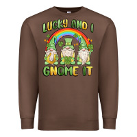Chestnut lucky and i gnome it Premium Sweatshirt - MaliasSmallBusiness
