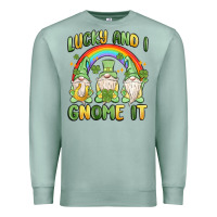 Seafoam lucky and i gnome it Premium Sweatshirt - MaliasSmallBusiness