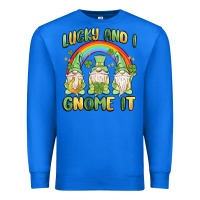 True Royal lucky and i gnome it Premium Sweatshirt - MaliasSmallBusiness