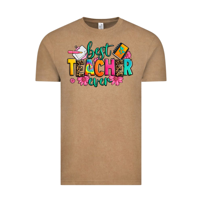 Best Teacher Ever Vintage Tee by Zillion Design Studio | Teevron