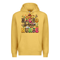 Antique Gold nacho average nurse Premium Hoodie - LillyAllenDesigns