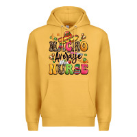 Mustard nacho average nurse Premium Hoodie - LillyAllenDesigns