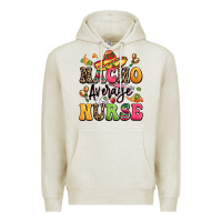Oatmeal Heather nacho average nurse Premium Hoodie - LillyAllenDesigns